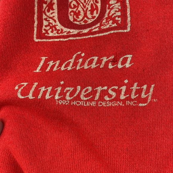 Vintage 90s Pannill Sweatpants Women's Large IU Indiana University‎ Red 1992 - Picture 7 of 14